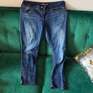 Express Ankle Leggings Stella Low Rise Slim Ankle Zip Jeans